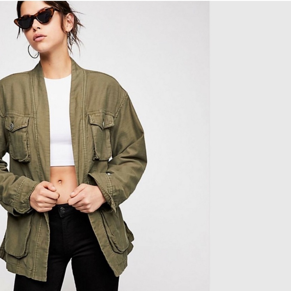 Free People In Our Nature Cargo Jacket Size Small - Picture 2 of 13